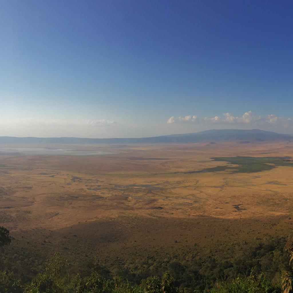 ngorongoro crater at the sunset