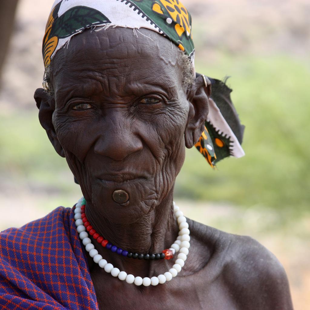 turkana old man in kenya  
