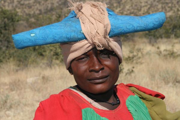 herero woman with traditional hat