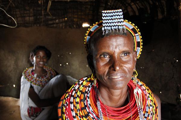 samburu people in kenya, old woman