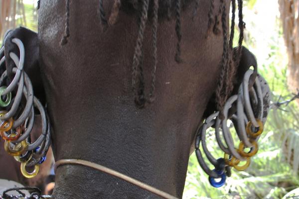 turkana woman with lots of earrings