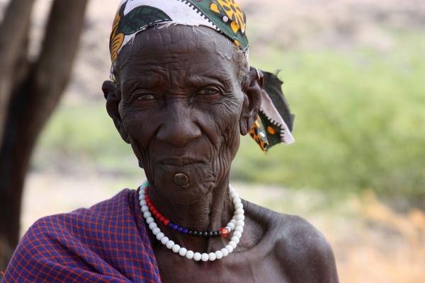 turkana old man in kenya  