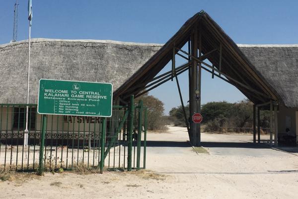 Central Kalahari: Matswere Gate central kalahari exploring africa safariadv romina facchi botswana