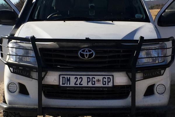 Toyota Hilux: our car exploringafrica safariadv rominafacchi southafrica travel