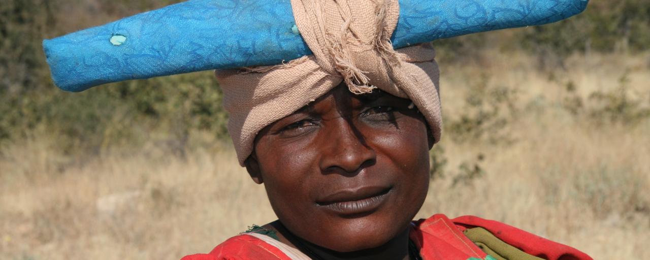 herero woman with traditional hat