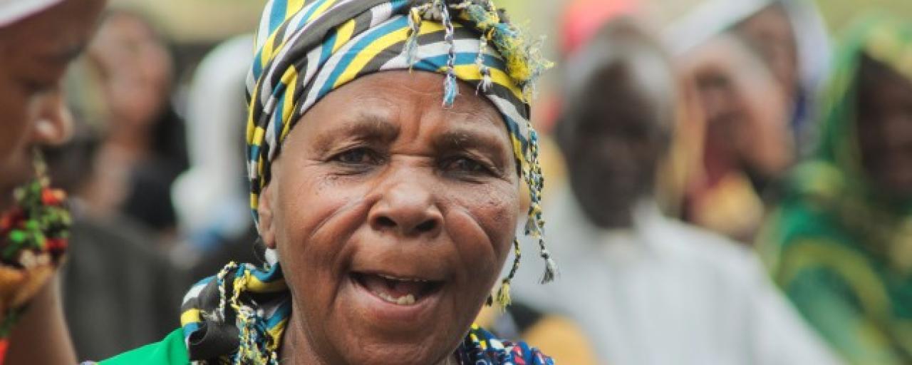 mbugwe old woman in tanzania