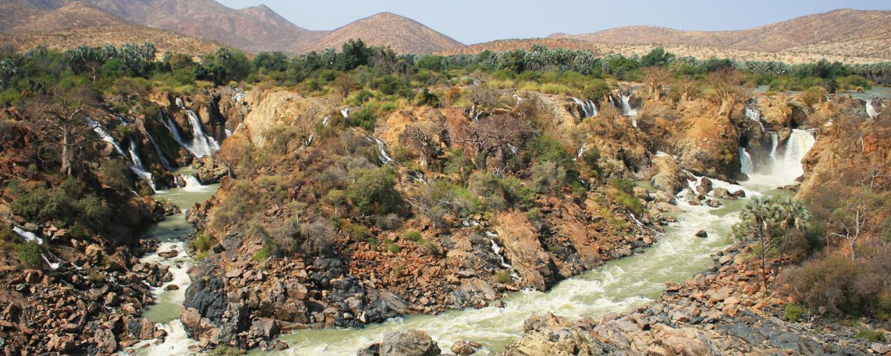 epupa falls namibia river africa landscape