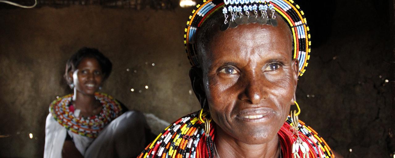 samburu people in kenya, old woman
