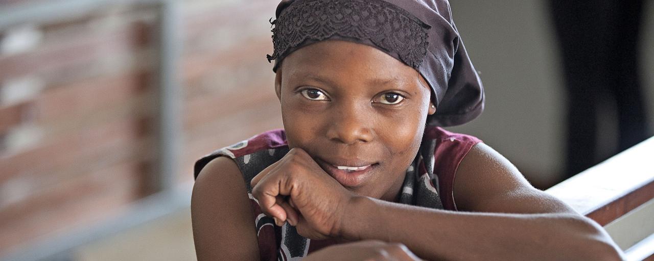 young girl of luo people in kenya