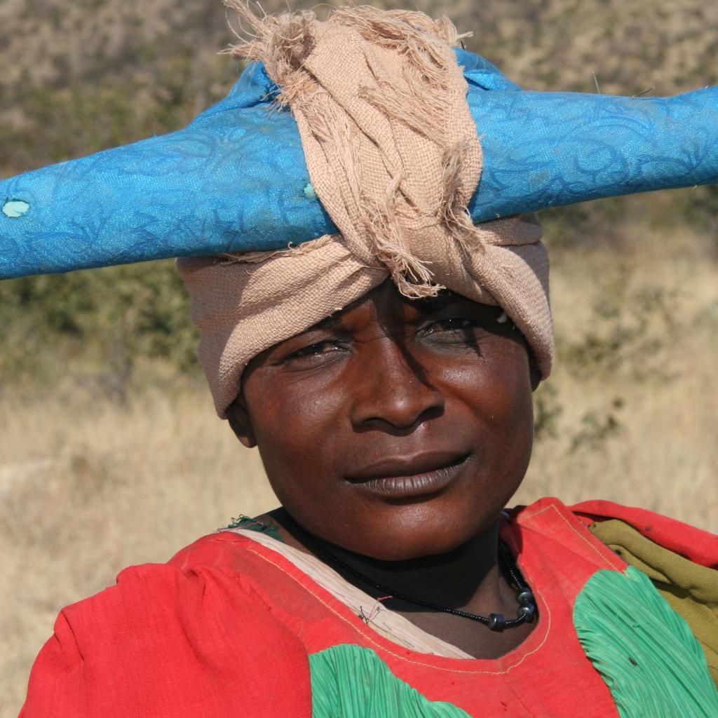 herero woman with traditional hat