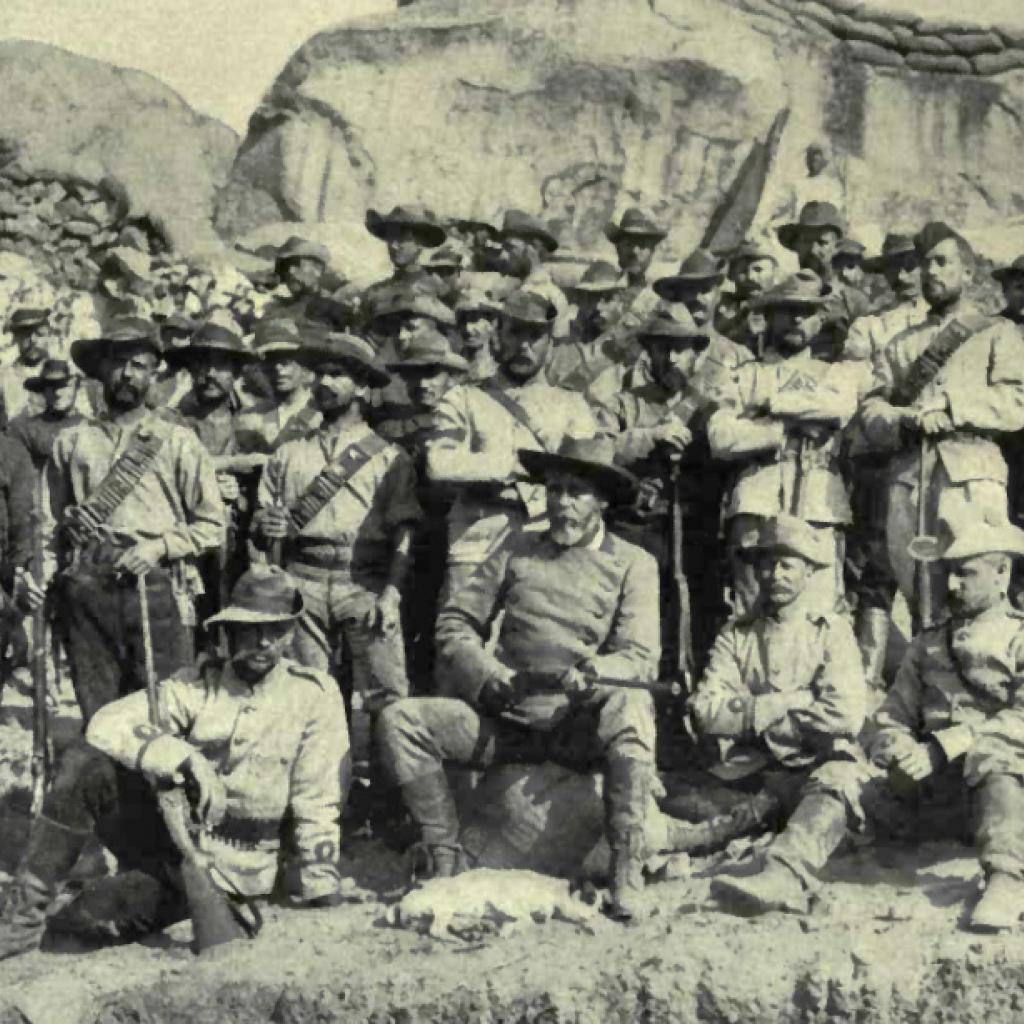 F.C.Selous with the Bulawayo Field Force Troops tanzania africa exploringafrica