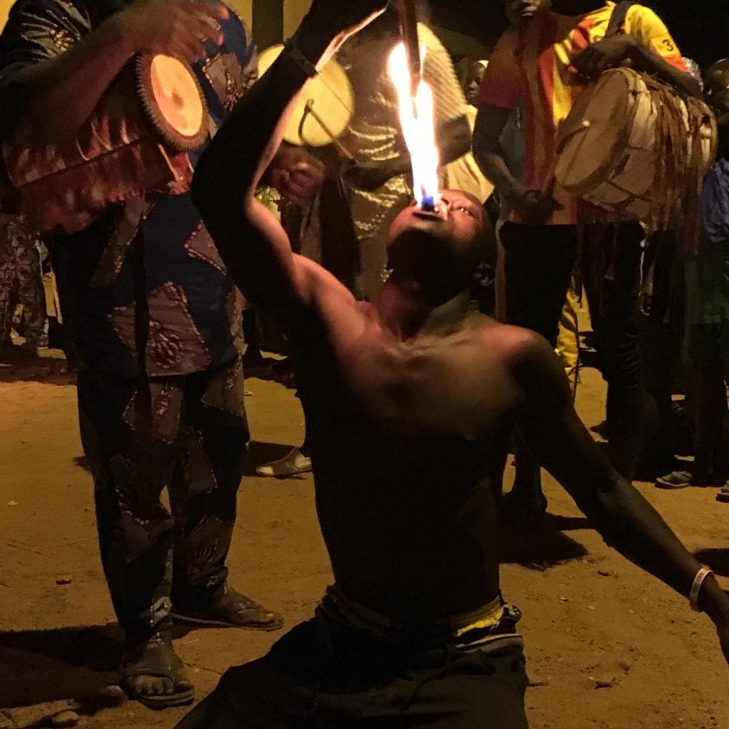 Fire Dance exploringafrica safariadv rominafacchi togo festival voodoo vudù