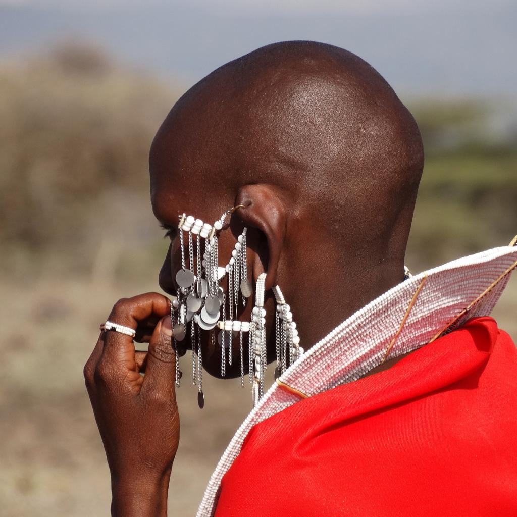 Traditional Maasai jewelry in Tanzania