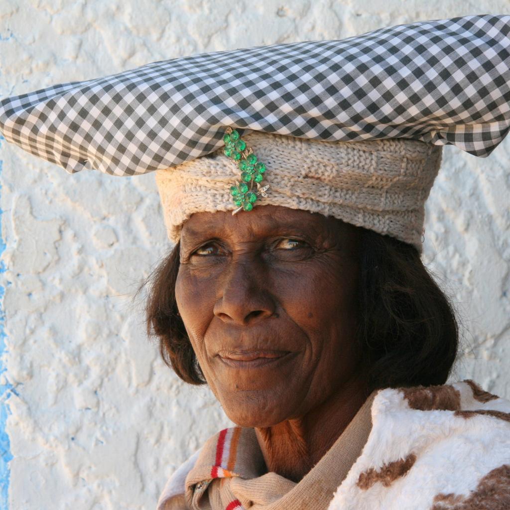 herero woman with traditional hat