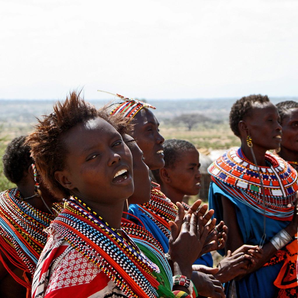 samburu people kenya, young women with colorful necklace