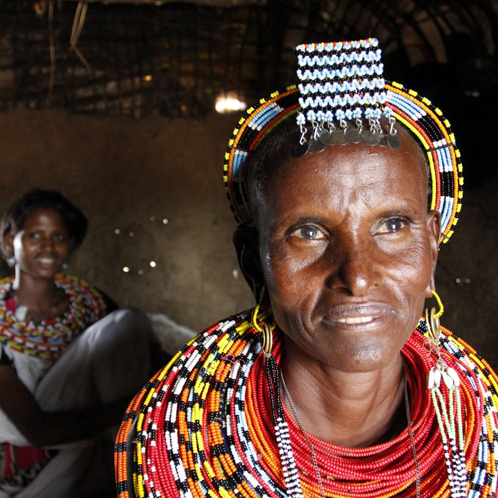 samburu people in kenya, old woman