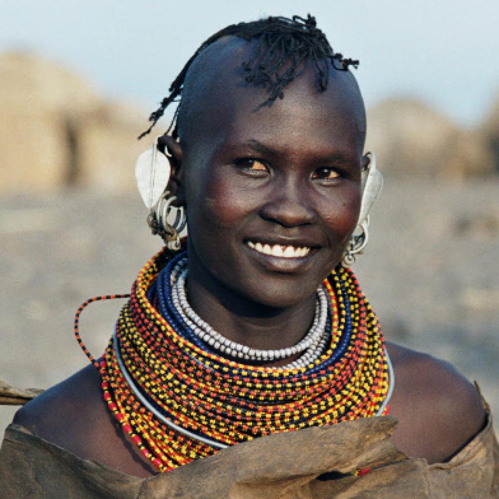 young man of turkana people kenya