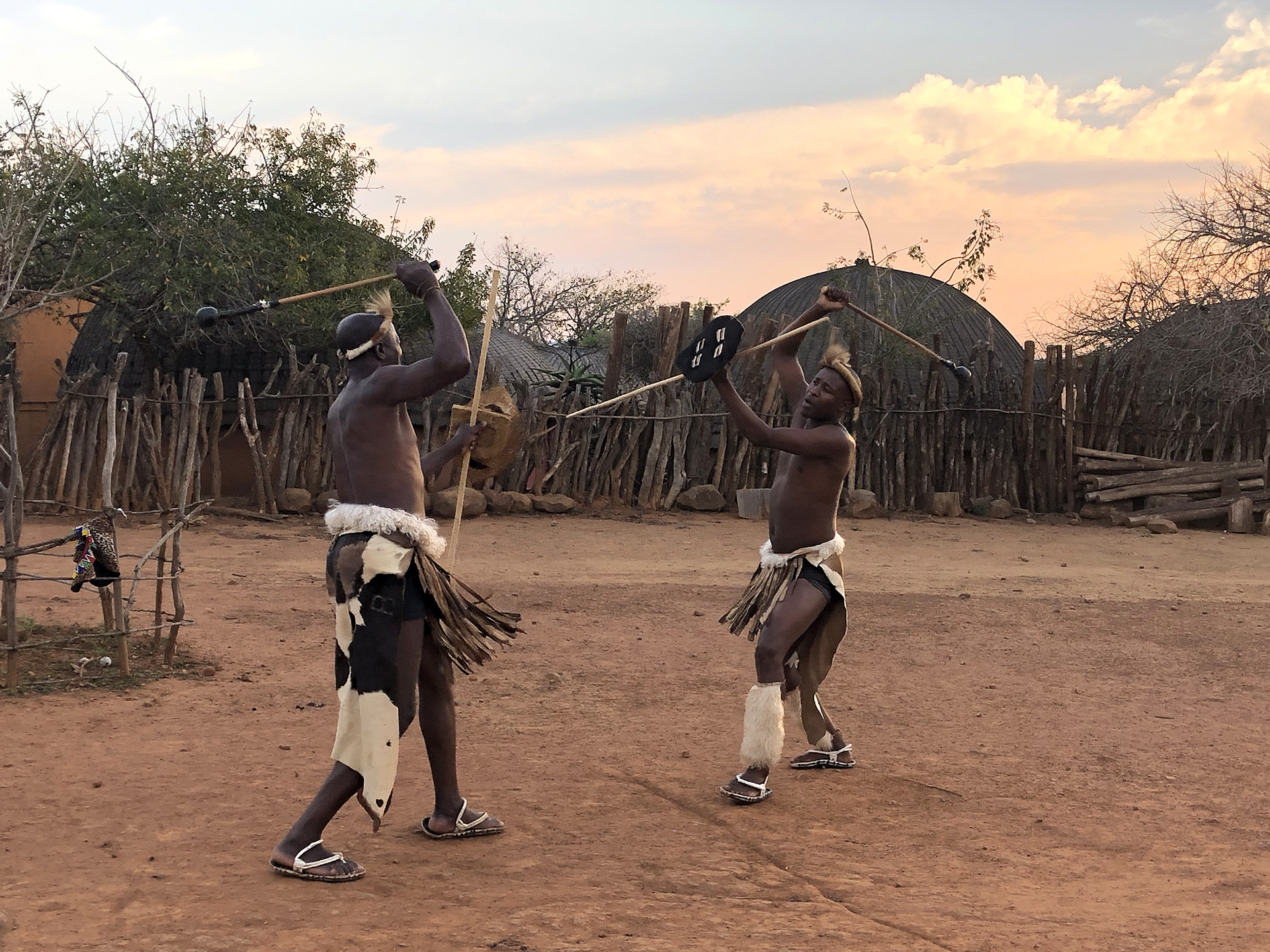 Photos and pictures of: Zulu stick fighting is an old tradition